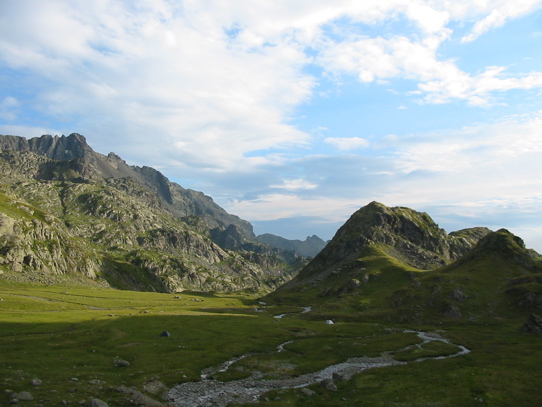 Coucher de soleil depuis le refuge