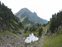 Lac Léama et notre chemin d'arrivée